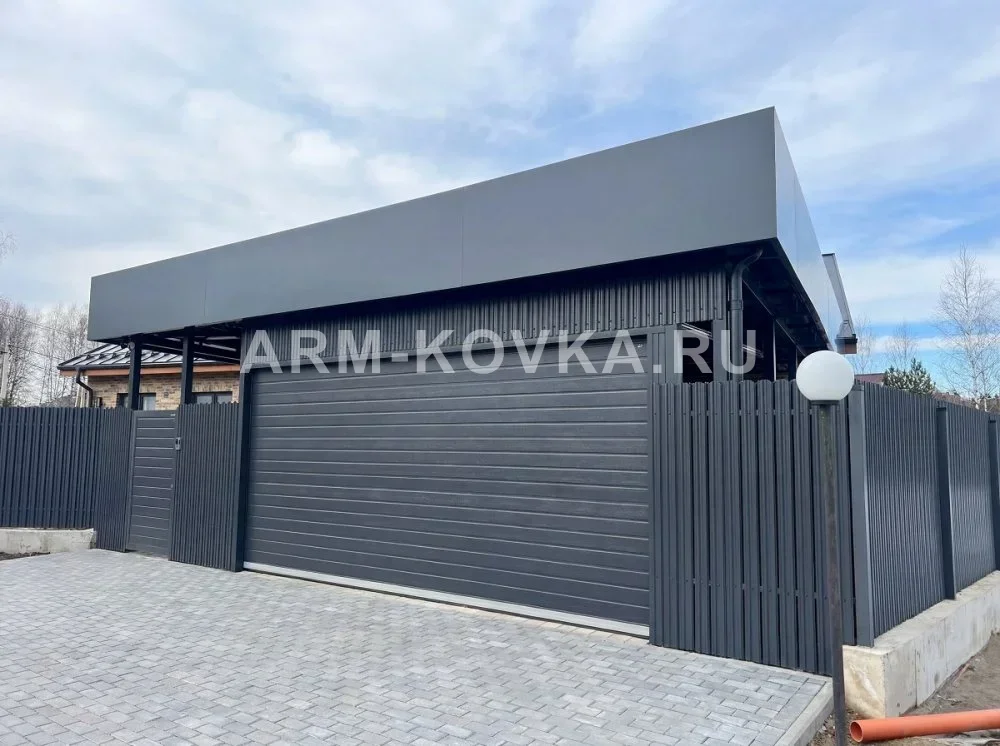 Навес в стиле Хайтек 11.2×10.5м  НХ-002