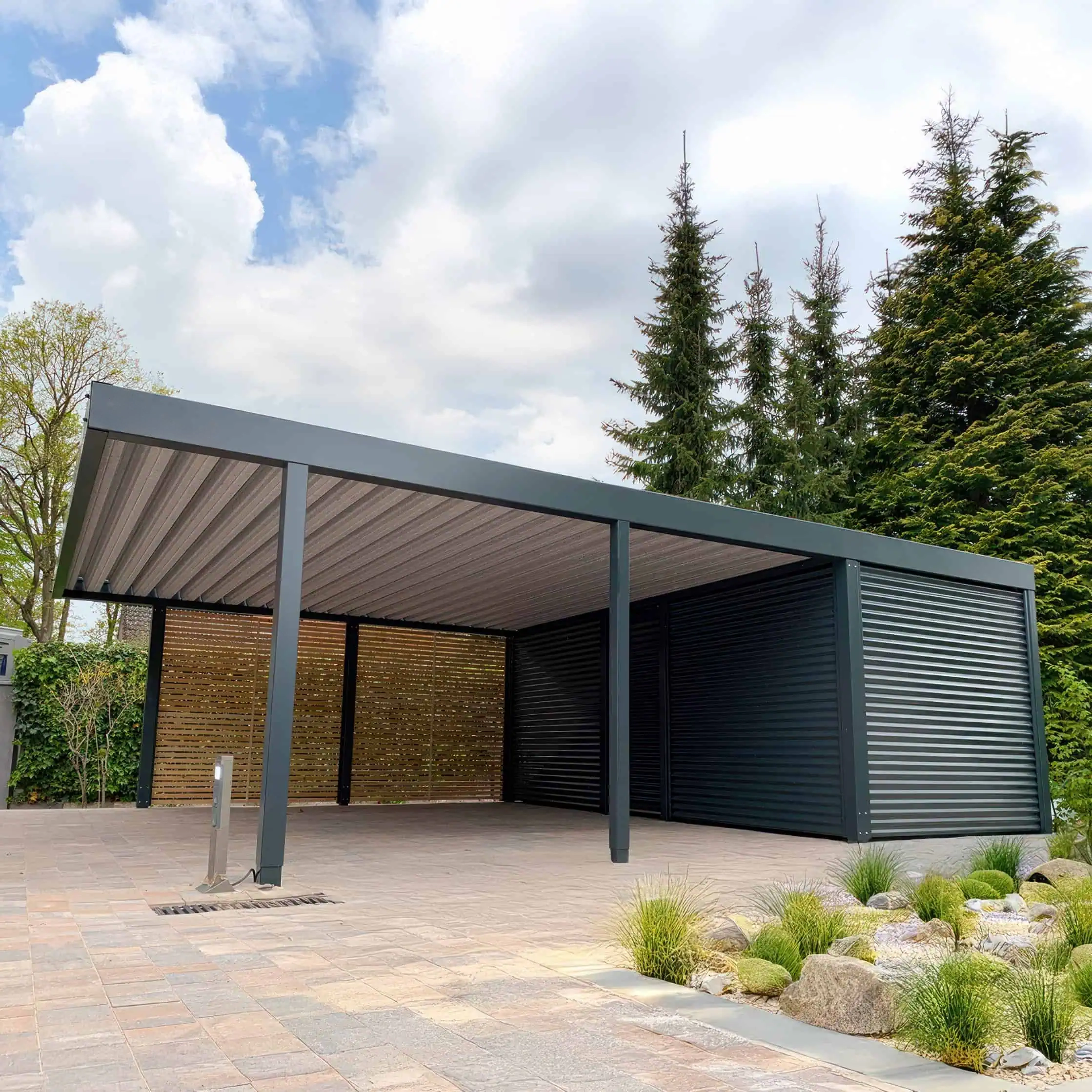 Навес в стиле Хай-Тек НХ-005