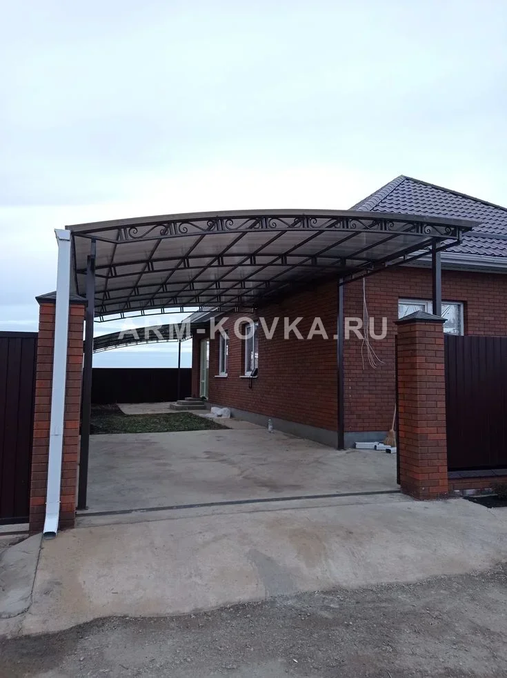 Свободностоящий арочный навес «Дуэт» для большой площадки — фото 1