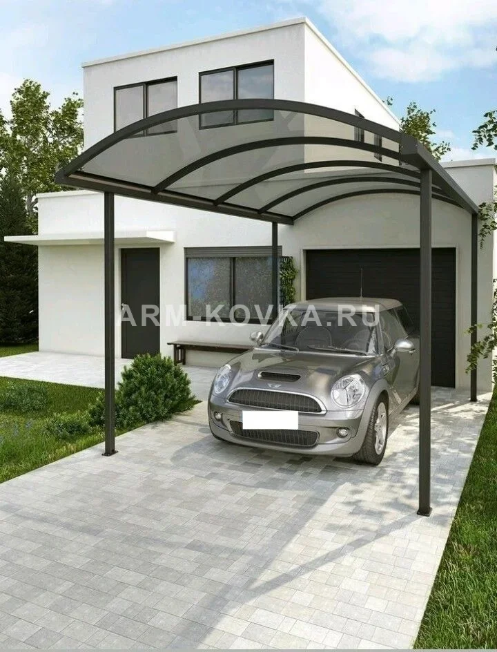 Дизайнерский арочный навес для автомобиля в стиле хай-тек — фото 1