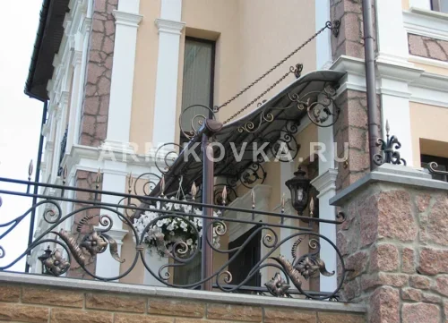 Кованый козырёк КН-11