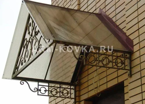Кованый козырёк КН-12