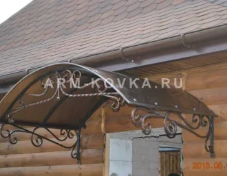 Кованый козырёк КН-13
