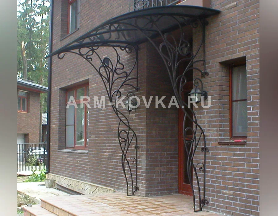 Кованый козырёк КН-16 — фото 1