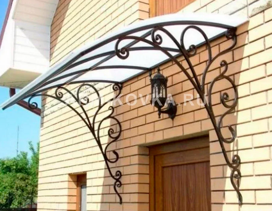 Кованый козырёк КН-17 — фото 1