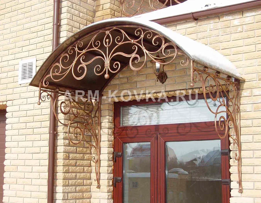 Кованый козырёк КН-18 — фото 1