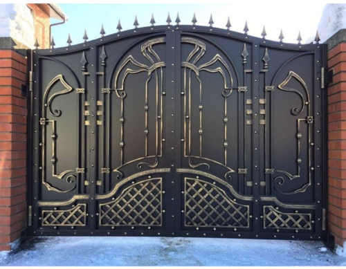 Кованые ворота КВ-001